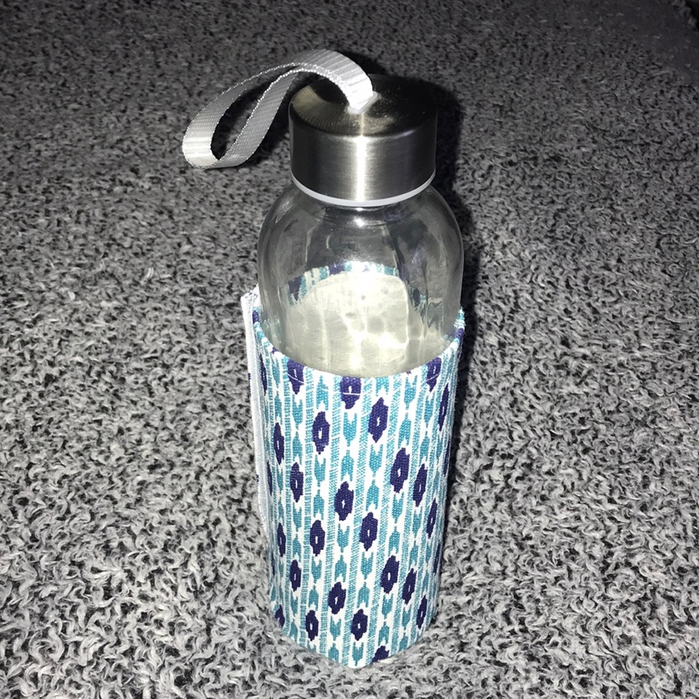 Glass water bottle